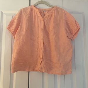 Uniqlo Light Pink Button-Down Shirt